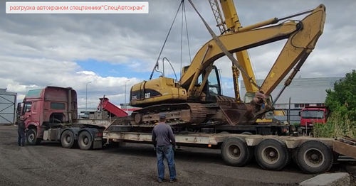 выгрузка погрузка спецтехники автокраном в Солнечногорске